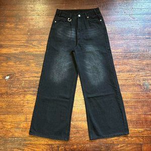 Vintage baggy faded distressed denim pants